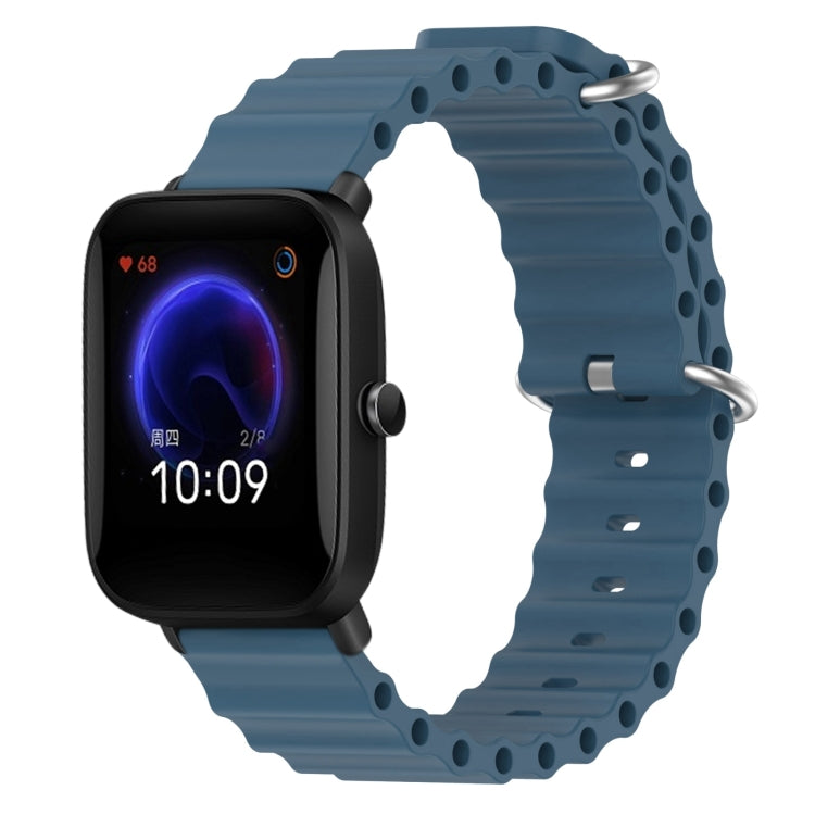 Cinturino per orologio in silicone tinta unita stile oceano da 20 mm, For Amazfit Pop Pro, For Amazfit Pop