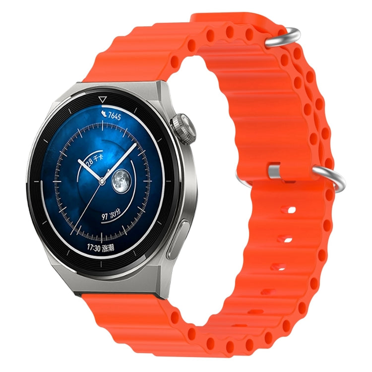 Cinturino per orologio in silicone tinta unita stile oceano da 20 mm, For Huawei Watch GT3 Pro 43mm, For Huawei Watch GT3 42mm