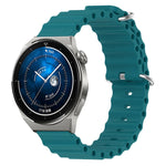 Cinturino per orologio in silicone tinta unita stile oceano da 20 mm, For Huawei Watch GT3 Pro 43mm, For Huawei Watch GT3 42mm