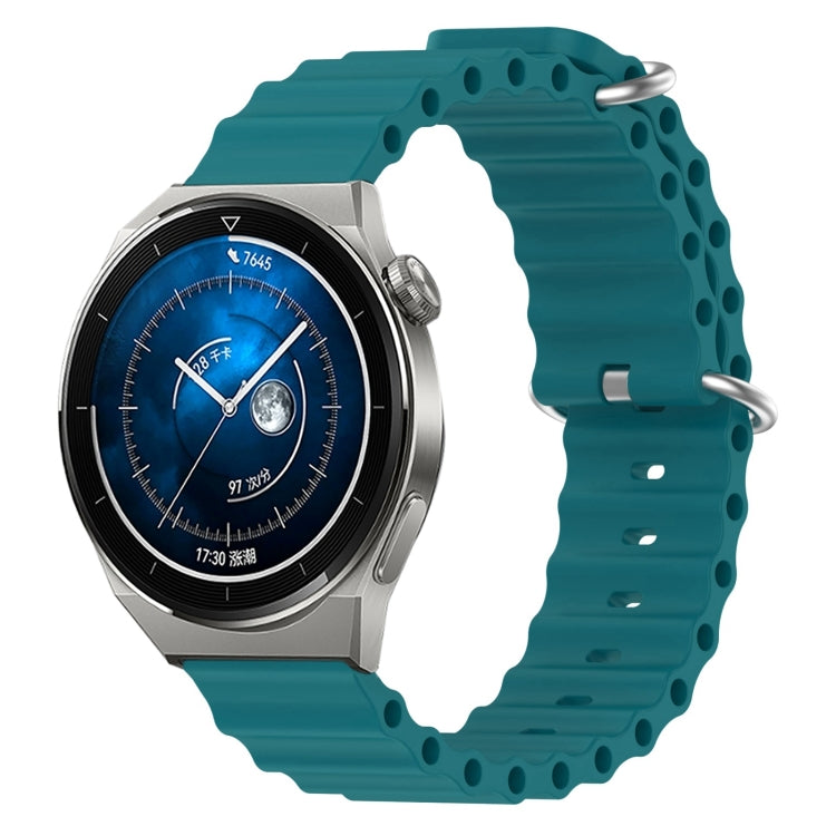 Cinturino per orologio in silicone tinta unita stile oceano da 20 mm, For Huawei Watch GT3 Pro 43mm, For Huawei Watch GT3 42mm