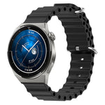 Cinturino per orologio in silicone tinta unita stile oceano da 20 mm, For Huawei Watch GT3 Pro 43mm, For Huawei Watch GT3 42mm