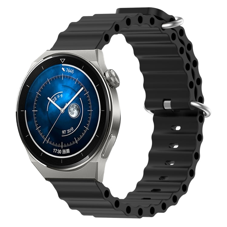 Cinturino per orologio in silicone tinta unita stile oceano da 20 mm, For Huawei Watch GT3 Pro 43mm, For Huawei Watch GT3 42mm
