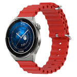 Cinturino per orologio in silicone tinta unita stile oceano da 20 mm, For Huawei Watch GT3 Pro 43mm, For Huawei Watch GT3 42mm
