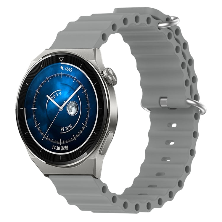 Cinturino per orologio in silicone tinta unita stile oceano da 20 mm, For Huawei Watch GT3 Pro 43mm, For Huawei Watch GT3 42mm