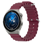 Cinturino per orologio in silicone tinta unita stile oceano da 20 mm, For Huawei Watch GT3 Pro 43mm, For Huawei Watch GT3 42mm