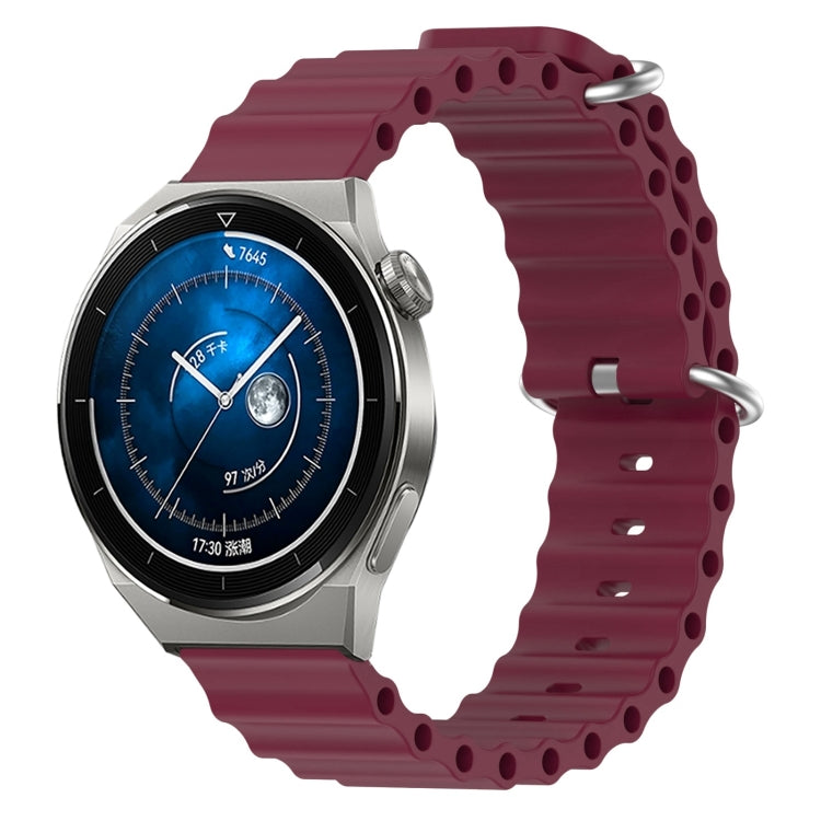 Cinturino per orologio in silicone tinta unita stile oceano da 20 mm, For Huawei Watch GT3 Pro 43mm, For Huawei Watch GT3 42mm