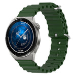 Cinturino per orologio in silicone tinta unita stile oceano da 20 mm, For Huawei Watch GT3 Pro 43mm, For Huawei Watch GT3 42mm