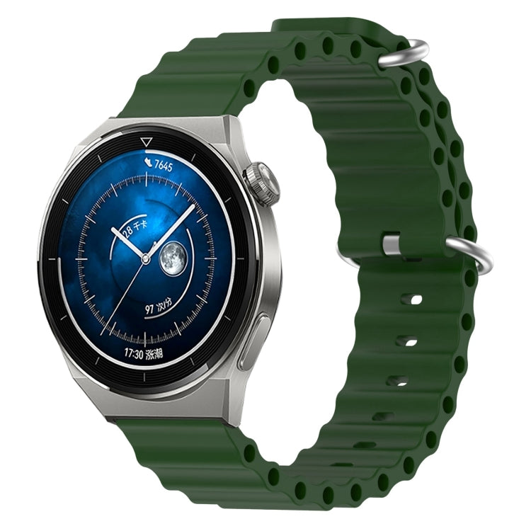 Cinturino per orologio in silicone tinta unita stile oceano da 20 mm, For Huawei Watch GT3 Pro 43mm, For Huawei Watch GT3 42mm