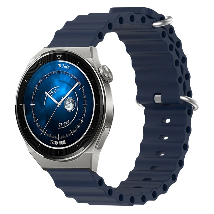 Cinturino per orologio in silicone tinta unita stile oceano da 20 mm, For Huawei Watch GT3 Pro 43mm, For Huawei Watch GT3 42mm