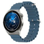 Cinturino per orologio in silicone tinta unita stile oceano da 20 mm, For Huawei Watch GT3 Pro 43mm, For Huawei Watch GT3 42mm