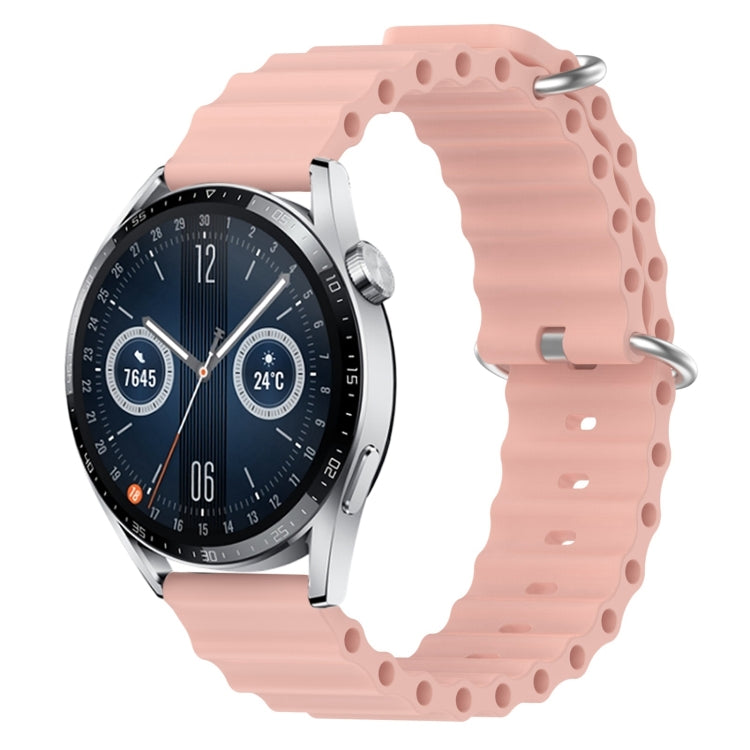 Cinturino per orologio in silicone tinta unita stile oceano da 20 mm, For Huawei Watch GT3 Pro 43mm, For Huawei Watch GT3 42mm