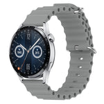 Cinturino per orologio in silicone tinta unita stile oceano da 20 mm, For Huawei Watch GT3 Pro 43mm, For Huawei Watch GT3 42mm