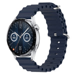 Cinturino per orologio in silicone tinta unita stile oceano da 20 mm, For Huawei Watch GT3 Pro 43mm, For Huawei Watch GT3 42mm