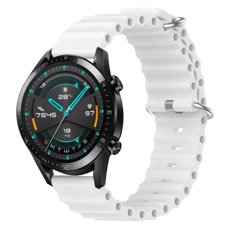 Cinturino per orologio in silicone tinta unita stile oceano da 20 mm, For Huawei Watch GT2 42mm, For Huawei Watch 2
