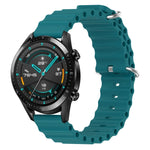 Cinturino per orologio in silicone tinta unita stile oceano da 20 mm, For Huawei Watch GT2 42mm, For Huawei Watch 2