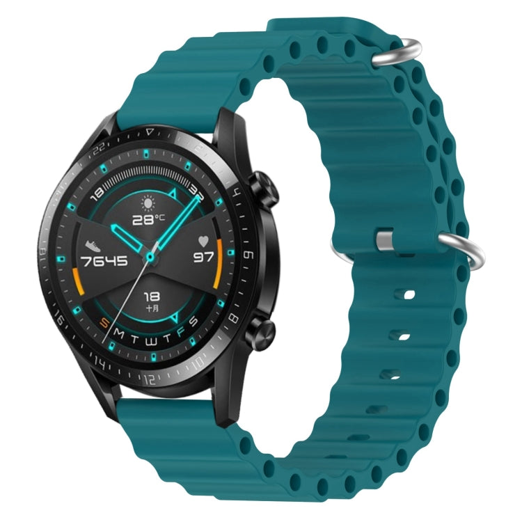 Cinturino per orologio in silicone tinta unita stile oceano da 20 mm, For Huawei Watch GT2 42mm, For Huawei Watch 2