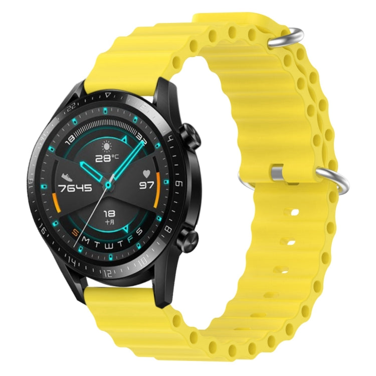 Cinturino per orologio in silicone tinta unita stile oceano da 20 mm, For Huawei Watch GT2 42mm, For Huawei Watch 2