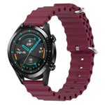 Cinturino per orologio in silicone tinta unita stile oceano da 20 mm, For Huawei Watch GT2 42mm, For Huawei Watch 2
