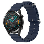 Cinturino per orologio in silicone tinta unita stile oceano da 20 mm, For Huawei Watch GT2 42mm, For Huawei Watch 2