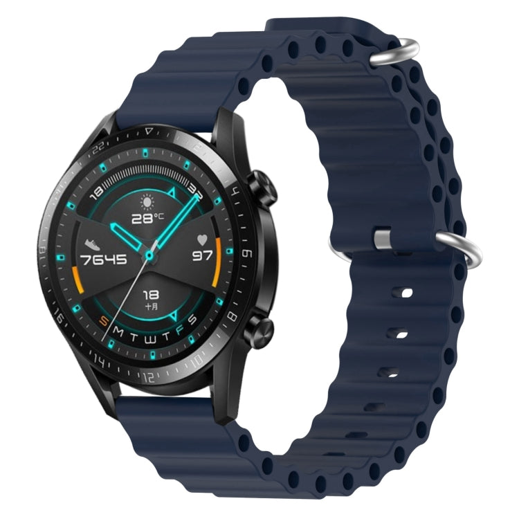 Cinturino per orologio in silicone tinta unita stile oceano da 20 mm, For Huawei Watch GT2 42mm, For Huawei Watch 2
