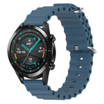 Cinturino per orologio in silicone tinta unita stile oceano da 20 mm, For Huawei Watch GT2 42mm, For Huawei Watch 2