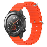 Cinturino per orologio in silicone tinta unita stile oceano da 20 mm, For Huawei Watch GT2 42mm, For Huawei Watch 2
