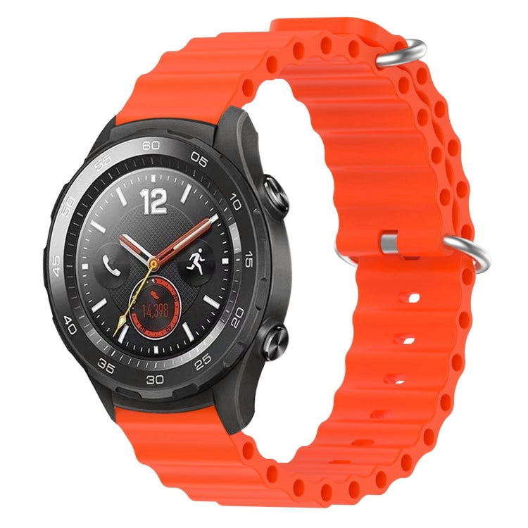 Cinturino per orologio in silicone tinta unita stile oceano da 20 mm, For Huawei Watch GT2 42mm, For Huawei Watch 2