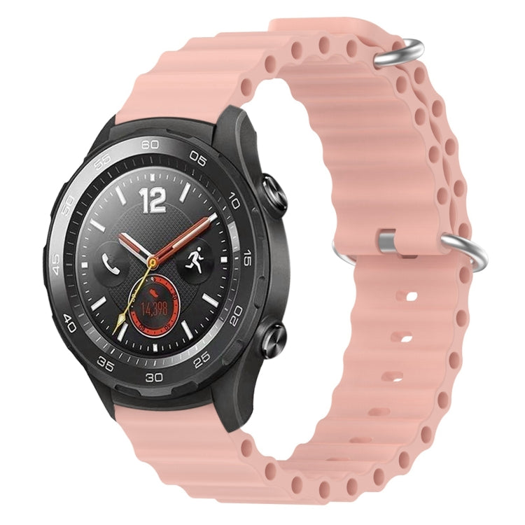 Cinturino per orologio in silicone tinta unita stile oceano da 20 mm, For Huawei Watch GT2 42mm, For Huawei Watch 2