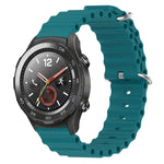 Cinturino per orologio in silicone tinta unita stile oceano da 20 mm, For Huawei Watch GT2 42mm, For Huawei Watch 2