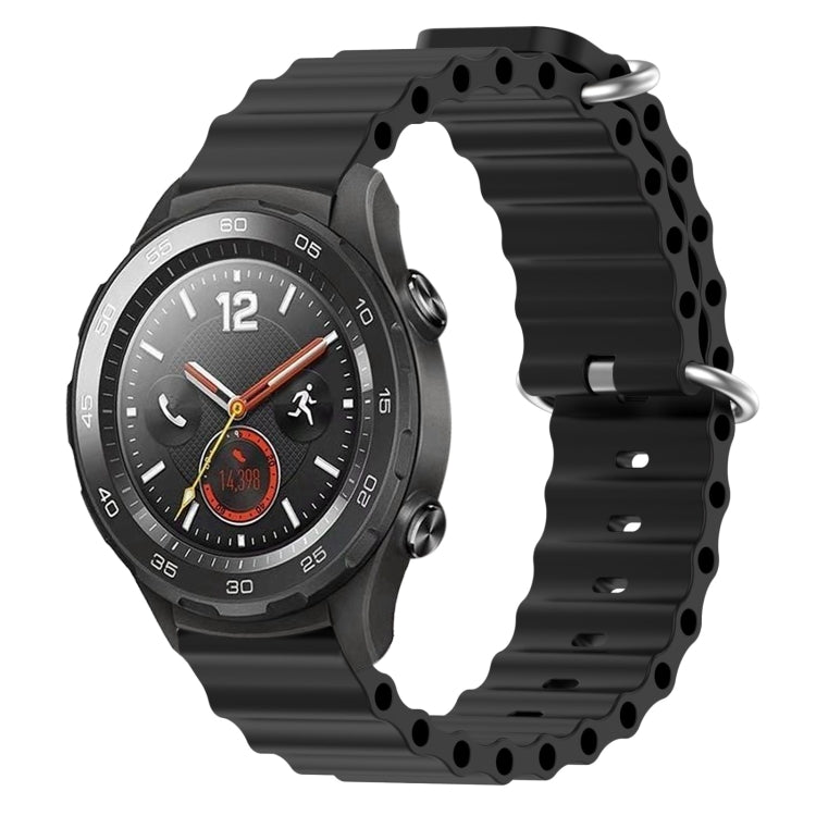 Cinturino per orologio in silicone tinta unita stile oceano da 20 mm, For Huawei Watch GT2 42mm, For Huawei Watch 2
