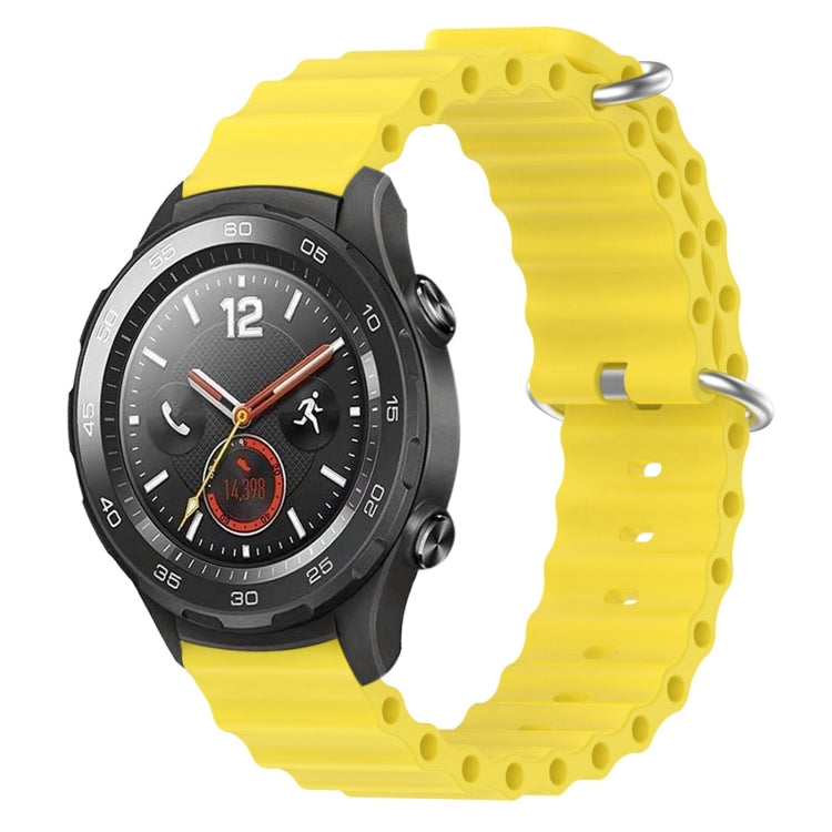 Cinturino per orologio in silicone tinta unita stile oceano da 20 mm, For Huawei Watch GT2 42mm, For Huawei Watch 2
