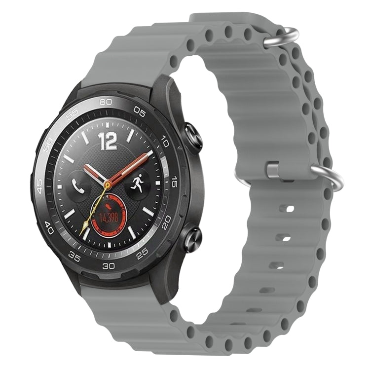 Cinturino per orologio in silicone tinta unita stile oceano da 20 mm, For Huawei Watch GT2 42mm, For Huawei Watch 2
