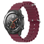 Cinturino per orologio in silicone tinta unita stile oceano da 20 mm, For Huawei Watch GT2 42mm, For Huawei Watch 2