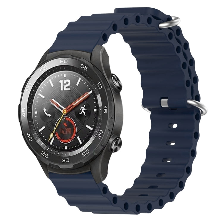 Cinturino per orologio in silicone tinta unita stile oceano da 20 mm, For Huawei Watch GT2 42mm, For Huawei Watch 2