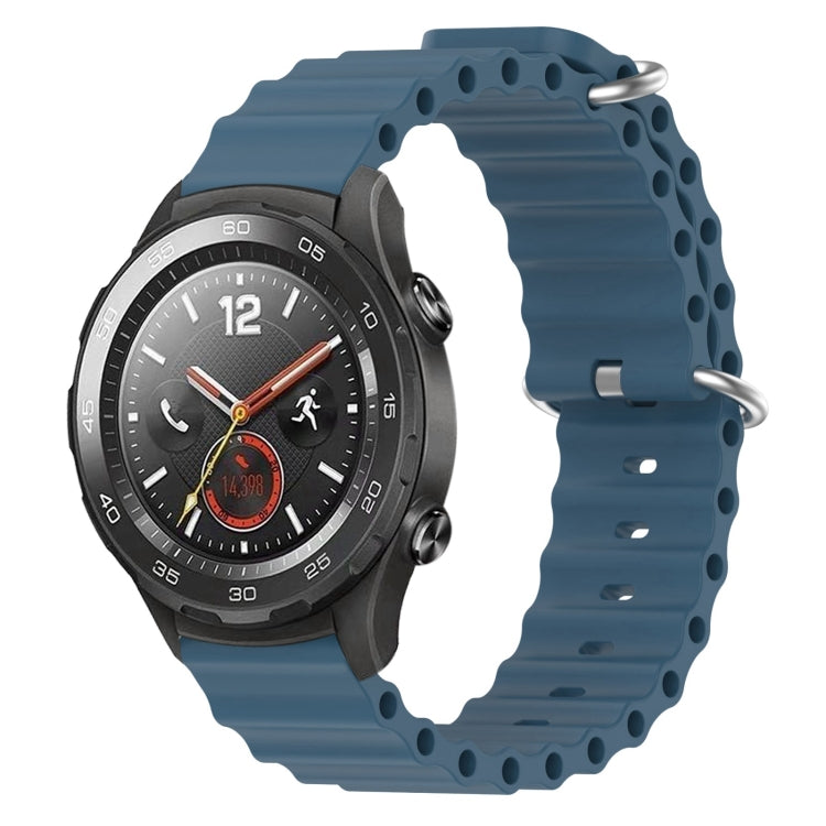 Cinturino per orologio in silicone tinta unita stile oceano da 20 mm, For Huawei Watch GT2 42mm, For Huawei Watch 2