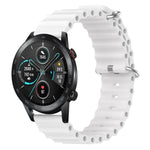 Cinturino per orologio in silicone tinta unita stile oceano da 20 mm, For Honor Watch ES, For Honor MagicWatch2 42mm