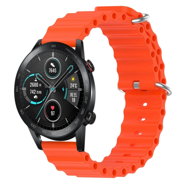 Cinturino per orologio in silicone tinta unita stile oceano da 20 mm, For Honor Watch ES, For Honor MagicWatch2 42mm