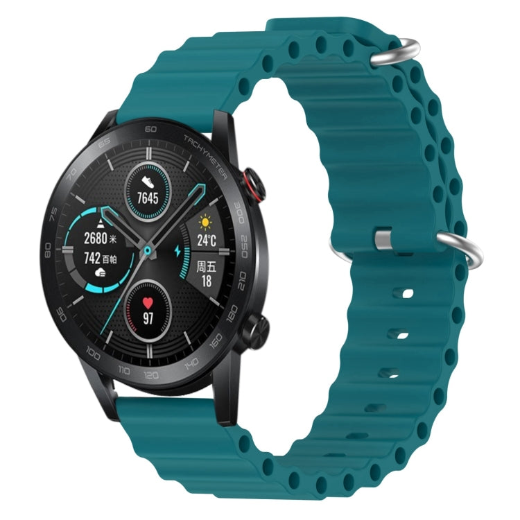 Cinturino per orologio in silicone tinta unita stile oceano da 20 mm, For Honor Watch ES, For Honor MagicWatch2 42mm