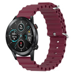 Cinturino per orologio in silicone tinta unita stile oceano da 20 mm, For Honor Watch ES, For Honor MagicWatch2 42mm