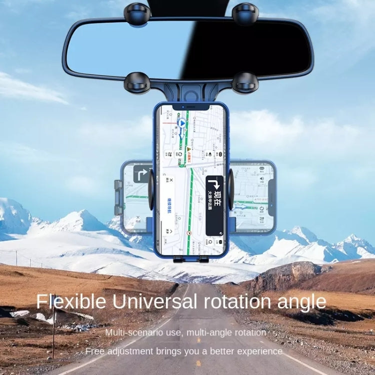 R004 Specchietto retrovisore Porta telefono per auto retrattile ruotabile a 360°, R004