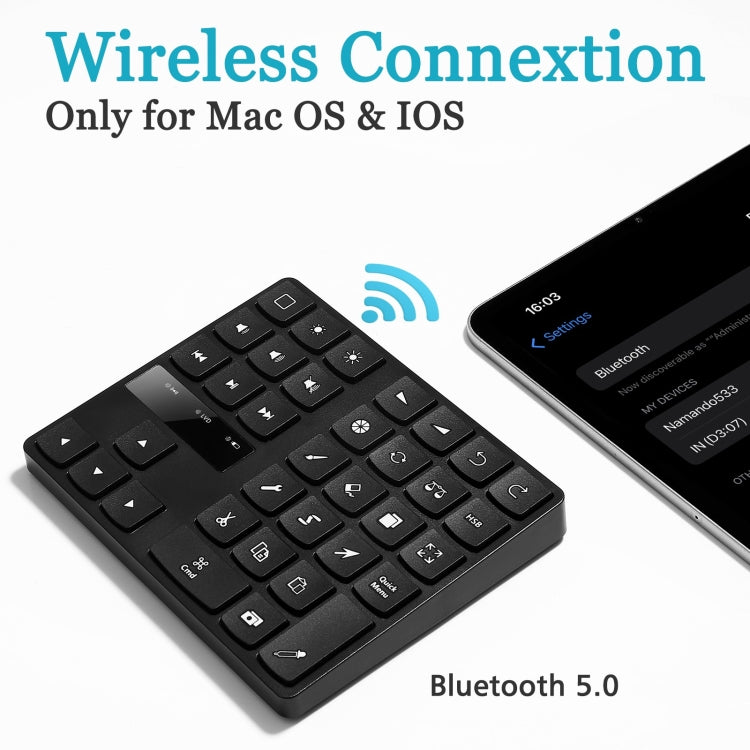 MC-533 Tastiera da pittura Bluetooth 5.0 Tastiera da 35 tasti Tastiera digitale wireless, MC-533