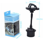 C009 Portabicchieri per auto regolabile Supporto universale per auto a 360 gradi, C009