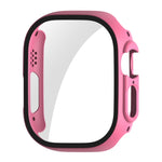 Per Apple Watch Ultra 49mm ENKAY PC Frame 9H Custodia in vetro temperato