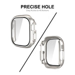 Per Apple Watch Ultra 49mm ENKAY PC Frame 9H Custodia in vetro temperato