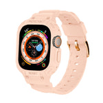 Per Apple Watch Ultra 49mm JUNSUNMAY Custodia in TPU integrata Cinturino elastico regolabile