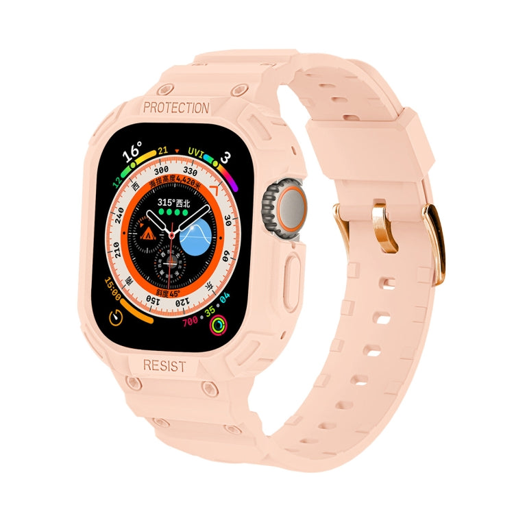 Per Apple Watch Ultra 49mm JUNSUNMAY Custodia in TPU integrata Cinturino elastico regolabile
