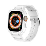 Per Apple Watch Ultra 49mm JUNSUNMAY Custodia in TPU integrata Cinturino elastico regolabile