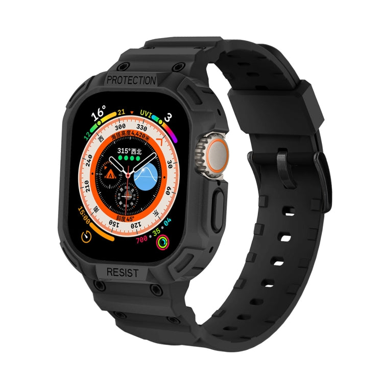 Per Apple Watch Ultra 49mm JUNSUNMAY Custodia in TPU integrata Cinturino elastico regolabile