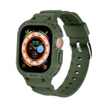Per Apple Watch Ultra 49mm JUNSUNMAY Custodia in TPU integrata Cinturino elastico regolabile
