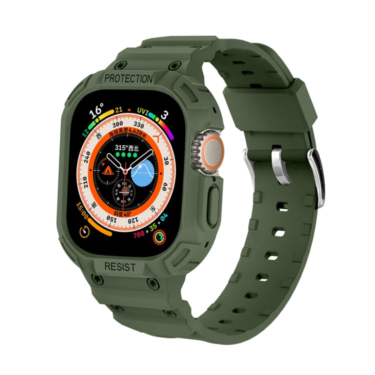 Per Apple Watch Ultra 49mm JUNSUNMAY Custodia in TPU integrata Cinturino elastico regolabile